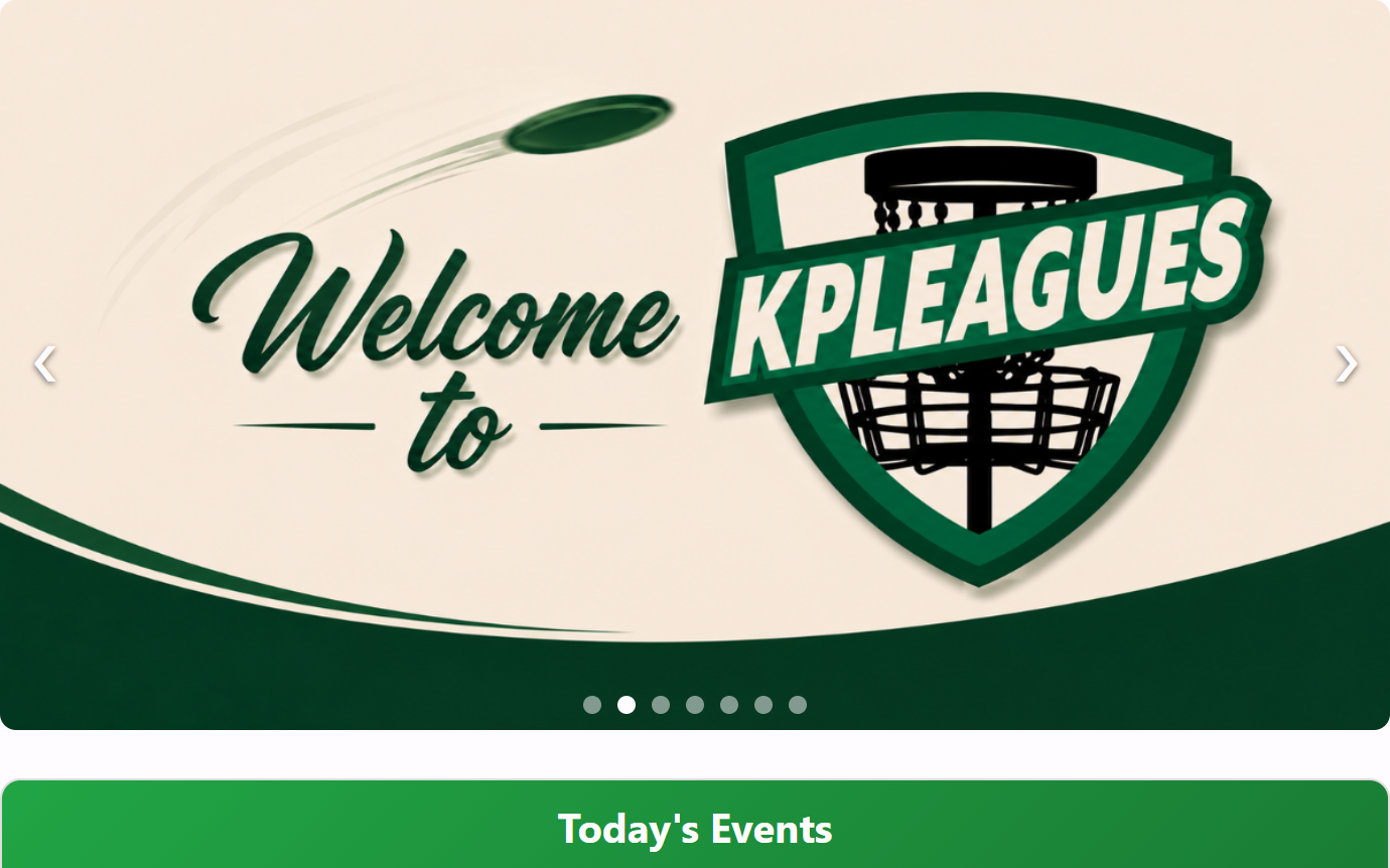 KP Leagues homepage